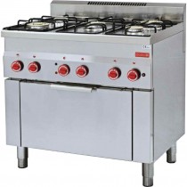 Cocina eléctrica 4 fogones y horno eléctrico Bartscher 286225