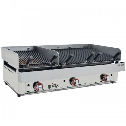 Comprar Parrilla vasca a gas piedra volcánica con separación 2 parrillas 3570VAS en Pepebar