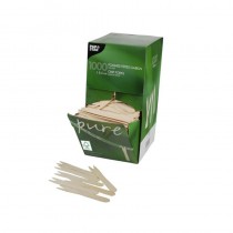 1000 Tenedores patatas fritas de madera biodegradable gama Pure 8,5 cm