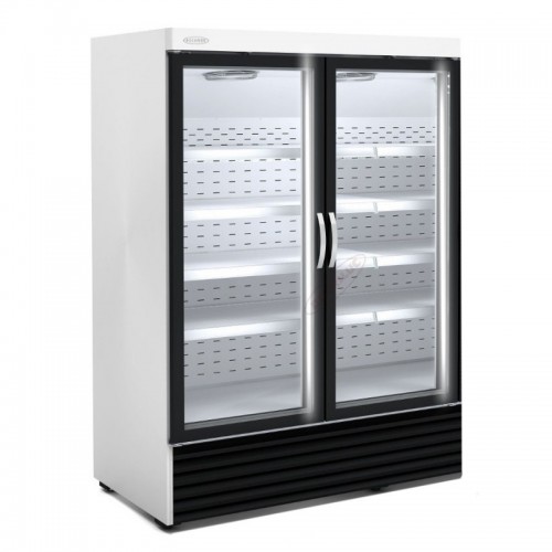 Comprar Armario minimarket 1370mm 2 puertas color blanco o negro DRVC-1002 en Pepebar