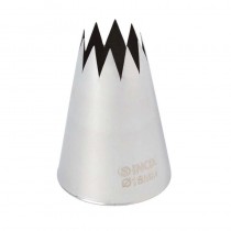Boquilla pastelera estrella Schneider acero inox. 18mm GT122