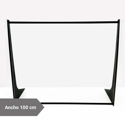 Comprar Mampara protectora de cristal templado ancho 100cm alto 80 cm C2100 en Pepebar