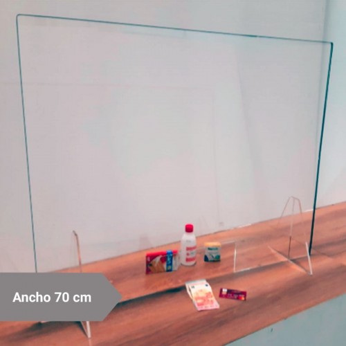 Comprar Mampara protectora de metacrilato ancho 70 cm alto 80 cm M170 en Pepebar