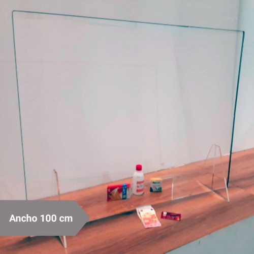 Mampara protectora de metacrilato ancho 100 cm alto 80 cm M1100 Comprar Mampara protectora de metacrilato ancho 100 cm alto 80 cm M1100 en Pepebar