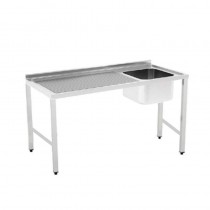 ➡ [Fregadero industrial inox Gastro-M 1 pila izq con estante y hueco  lavavajillas 1200mm GN206] ✓ En Stock