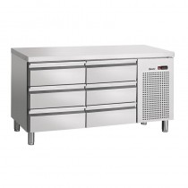 Mesa fría 6 cajones S6-100 Bartscher 110854 - Pepebar Mesa fría 6 cajones S6-100 Bartscher 110854 - Catálogo Bajo mostrador y mesas
