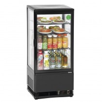 Vitrina expositora refrigeradora 78 litros, negro Bartscher 700277G - Pepebar Vitrina expositora refrigeradora 78 litros, negro Bartscher 700277G - Catálogo Nevera expositora