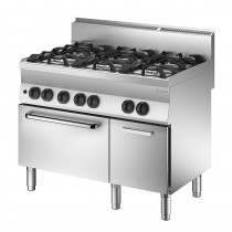 Cocina a gas industrial de 6 fogones fondo 650mm Bartscher 1151163 - Pepebar Cocina a gas industrial de 6 fogones fondo 650mm Bartscher 1151163 - Catálogo Cocinas industriales con horno
