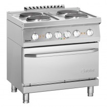 Cocina 4 placas eléctricas fondo 700mm con horno eléctrico Bartscher 286234W - Pepebar Cocina 4 placas eléctricas fondo 700mm con horno eléctrico Bartscher 286234W - Catálogo Cocinas industriales con horno