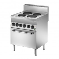 Cocina eléctrica 4 fogones fondo 650mm y horno Bartscher 115058 - Pepebar Cocina eléctrica 4 fogones fondo 650mm y horno Bartscher 115058 - Catálogo Cocinas industriales con horno