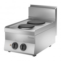Cocina de 2 placas eléctricas fondo 650mm Bartscher 115005 - Pepebar Cocina de 2 placas eléctricas fondo 650mm Bartscher 115005 - Catálogo Cocinas Industriales