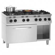Cocina industrial 6 fogones con horno fondo 700mm Bartscher 1582201 - Pepebar Cocina industrial 6 fogones con horno fondo 700mm Bartscher 1582201 - Catálogo Cocinas industriales con horno