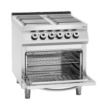 Cocina industrial eléctrica 4 placas con horno fondo 900mm Bartscher 296325 - Pepebar Cocina industrial eléctrica 4 placas con horno fondo 900mm Bartscher 296325 - Catálogo Cocinas industriales con horno