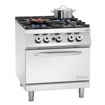 Cocina industrial 4 fogones con horno fondo 900mm Bartscher 2952171 - Pepebar Cocina industrial 4 fogones con horno fondo 900mm Bartscher 2952171 - Catálogo Cocinas industriales con horno