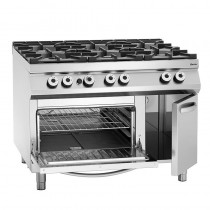 Cocina a gas industrial 6 fogones con horno y puerta Bartscher 2952291 - Pepebar Cocina a gas industrial 6 fogones con horno y puerta Bartscher 2952291 - Catálogo Cocinas industriales con horno