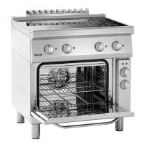 Cocina eléctrica industrial 4 fuegos y horno gn1-1 Bartscher 287431 - Pepebar Cocina eléctrica industrial 4 fuegos y horno gn1-1 Bartscher 287431 - Catálogo Cocinas industriales con horno