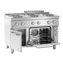 Cocina eléctrica de 6 placas horno y almacenamiento Bartscher 286247 - Pepebar Cocina eléctrica de 6 placas horno y almacenamiento Bartscher 286247 - Catálogo Cocinas industriales con horno