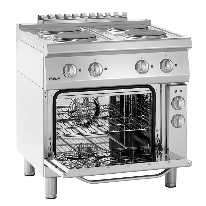 Cocina eléctrica 4 fogones y horno eléctrico Bartscher 286225