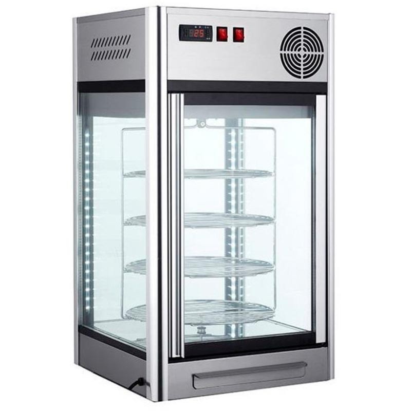 Vitrina refrigerada sobremostrador con máxima visibilidad.