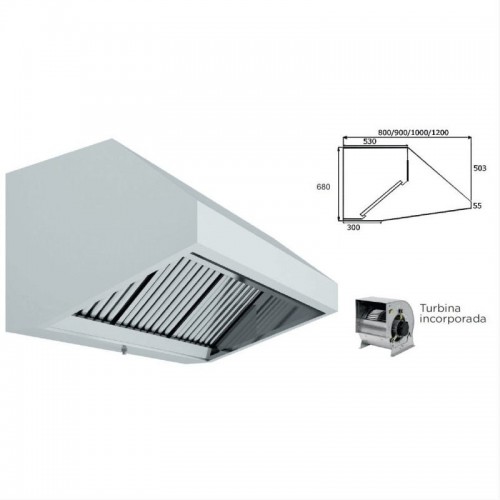 Comprar Campana Mural Snack con turbina Fondo 1000. Varios tamaños en Pepebar