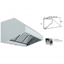 Campana Mural Snack con turbina Fondo 1200 Cofrise. Varias medidas - Pepebar Campana Mural Snack con turbina Fondo 1200 Cofrise. Varias medidas - Catálogo Campana extractora Industrial Pared con Motor