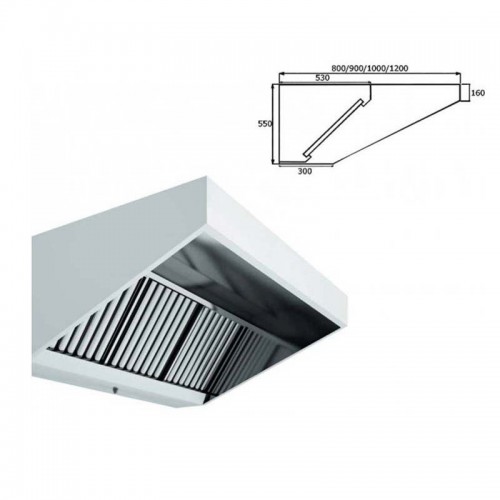 Comprar Campana Slim techo bajo con motor fondo 800 Cofrise. Varias medidas en Pepebar