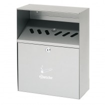 Cenicero de pared plateado Bartscher 860001