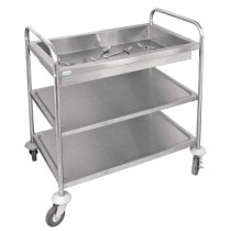 Carrito para cubertería con 3 niveles CC365 - Pepebar Carrito para cubertería con 3 niveles CC365 - Catálogo Carros acero inoxidable