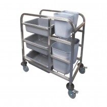 Carrito transporte acero inoxidable Vogue DK738 - Pepebar Carrito transporte acero inoxidable Vogue DK738 - Catálogo Carros acero inoxidable