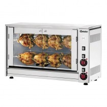 Asador de pollos eléctrico 2 espadas 8 pollos Bartscher 215036