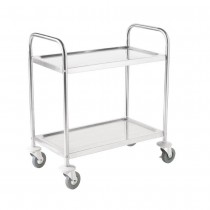 Carro de acero inox 2 estantes 860 x 535 x 930mm Vogue F998 - Pepebar Carro de acero inox 2 estantes 860 x 535 x 930mm Vogue F998 - Catálogo Carros acero inoxidable