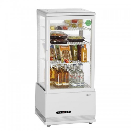 Comprar Minivitrina refrigerada 78 litros 4 lados de cristal Bartscher 700878G en Pepebar