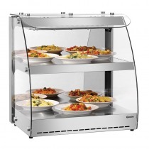 Mostrador caliente con lámpara 2 niveles 104 litros Bartscher 305064