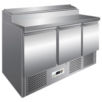 Mostrador refrigerado para preparación de pizza y ensalada 392 litros Forcold G-PS300-FC