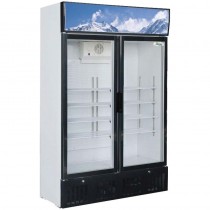 Armario refrigerado de 2 puertas de cristal 620 Litros Fimar G-SNACK638L2TNG