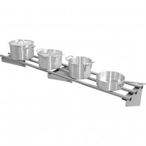 Estantería de acero inoxidable tubular Vogue CD552