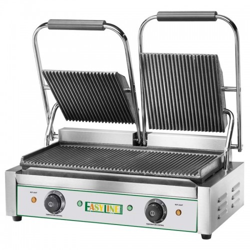 Comprar Grill hierro fundido placa acanalada doble nervio EasyLine Fimar EG03 en Pepebar