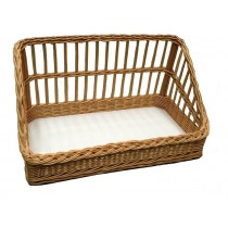 Panera rectangular de mimbre natural laterales rectos PANMIMBRENAT106 - Pepebar Panera rectangular de mimbre natural laterales rectos PANMIMBRENAT106 - Catálogo Cestas de pan