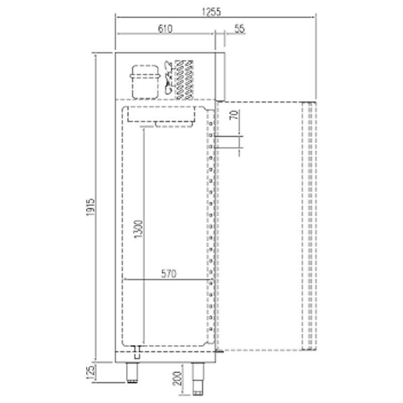 Comprar Congelador industrial expositor dos puestas abatibles AEC-125-2-E en Pepebar