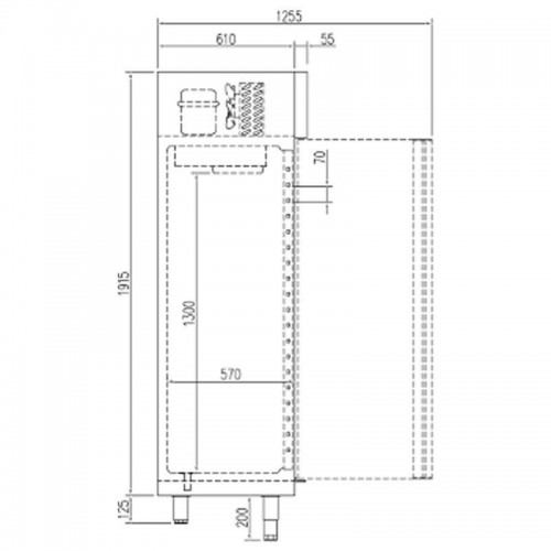 Comprar Congelador industrial expositor dos puestas abatibles AEC-125-2-E en Pepebar
