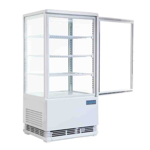 Comprar Vitrina expositora refrigerada Vertical blanca Polar 70 litros G619 en Pepebar