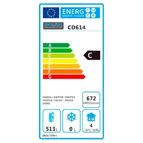 Comprar Frigorífico industrial Blanco 600 litros Polar CD614 en Pepebar