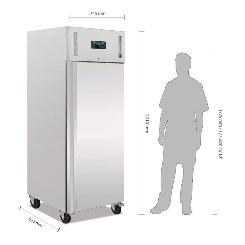 Comprar Nevera armario profesional Gastronorm 650 litros Polar U632 en Pepebar