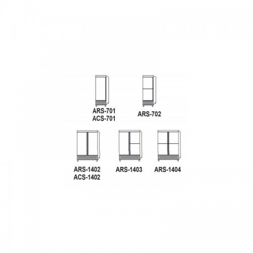 Comprar Armario refrigerado snack acero inox 2 puertas ARS-1202 en Pepebar
