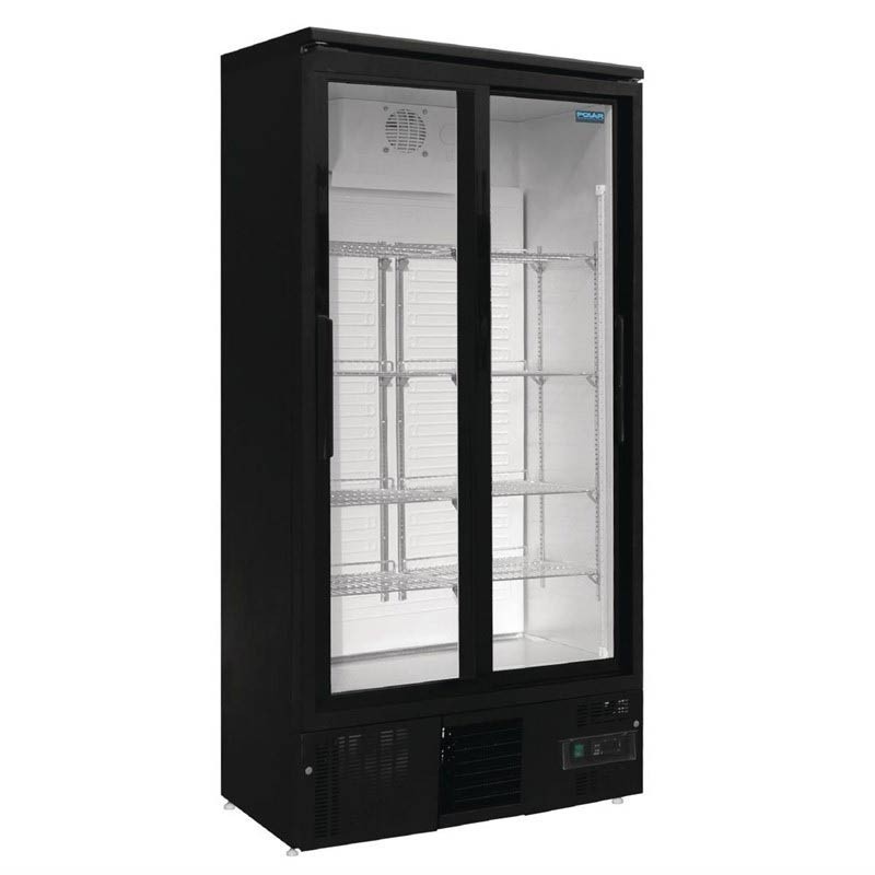 Comprar Frigorífico expositor de dos puertas deslizantes de cristal 490 litros Polar GJ448 en Pepebar