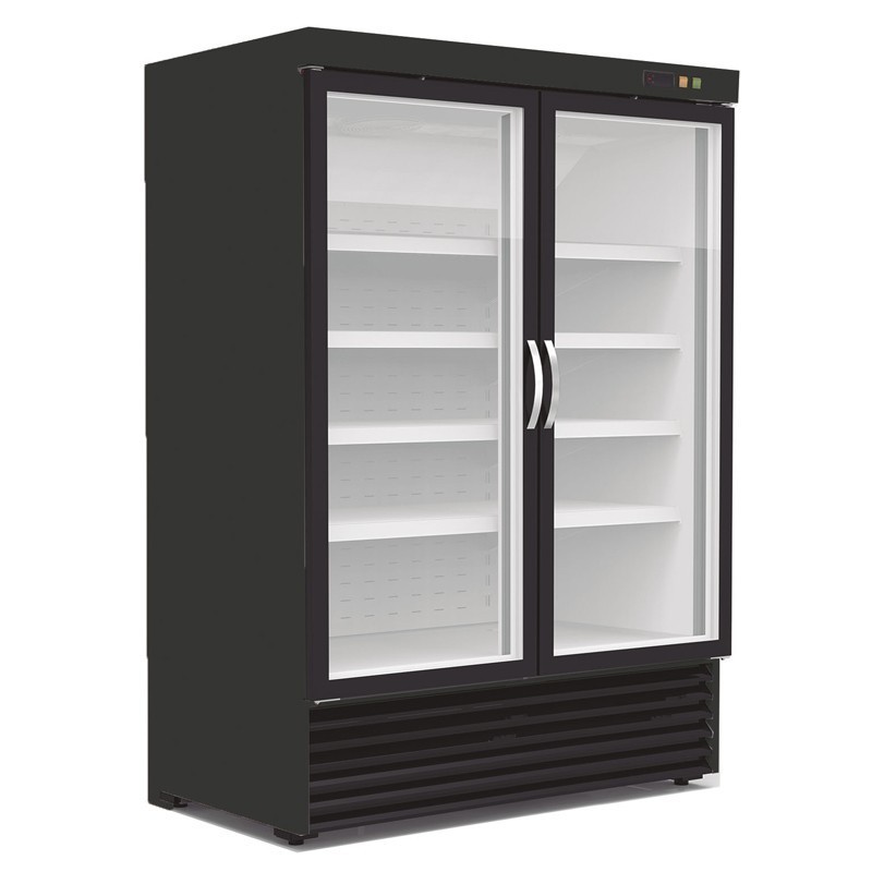 Comprar Armario minimarket 1370mm 2 puertas color blanco o negro DRVC-1002 en Pepebar
