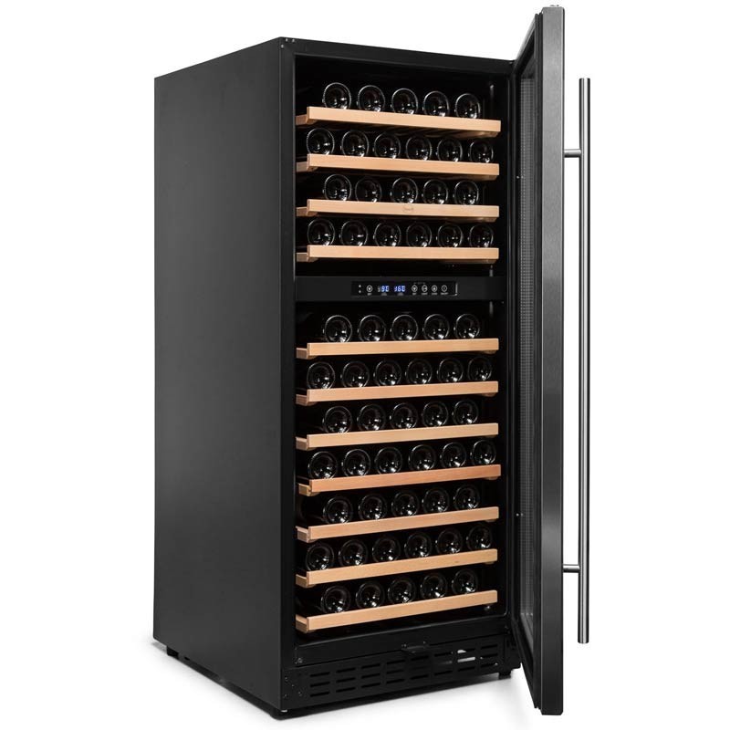 Comprar Vinoteca doble zona temperatura 110 botellas 110GC 2T Inox en Pepebar