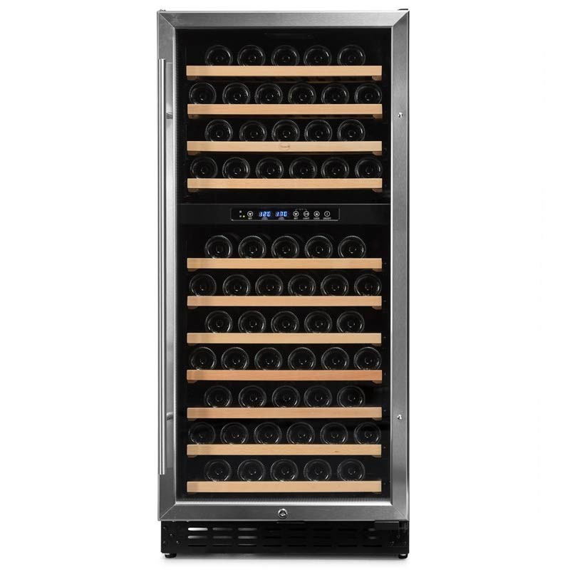 Comprar Vinoteca doble zona temperatura 110 botellas 110GC 2T Inox en Pepebar