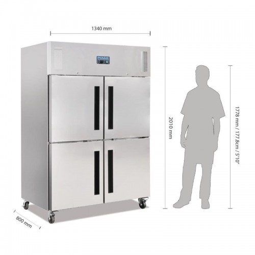 Comprar Armario frigorífico cuatro puertas 1200 litros CW195 en Pepebar