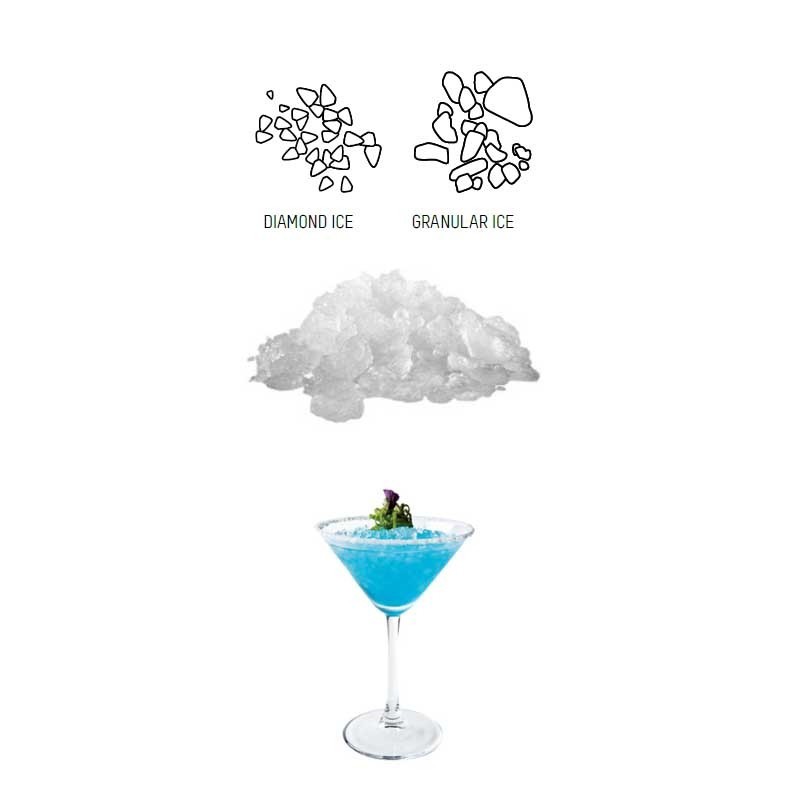 Comprar Máquina de hielo en diamante o granulado Ice Queen en Pepebar